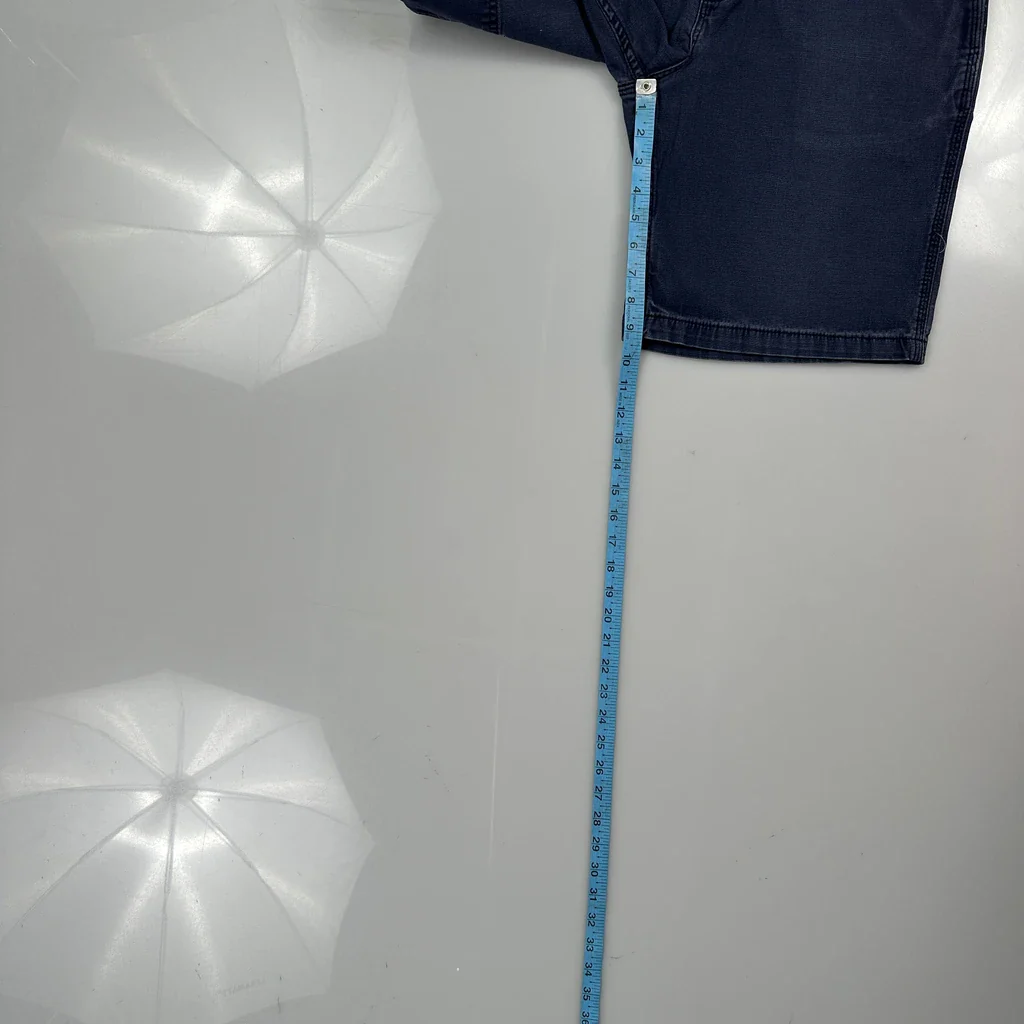 Carhartt Carpenter Shorts - 36W 9L Blue Cotton Blend - Image 5