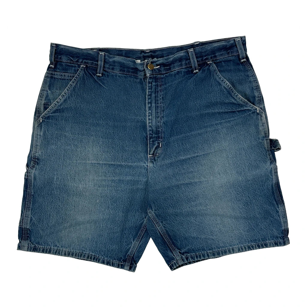 Carhartt Carpenter Shorts - 38W 9L Blue Cotton - Image 2