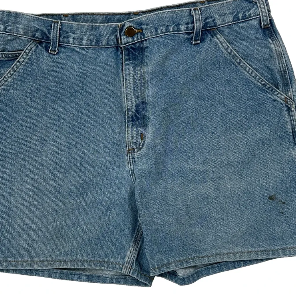Carhartt Carpenter Shorts - 38W 6L Blue Cotton - Image 10