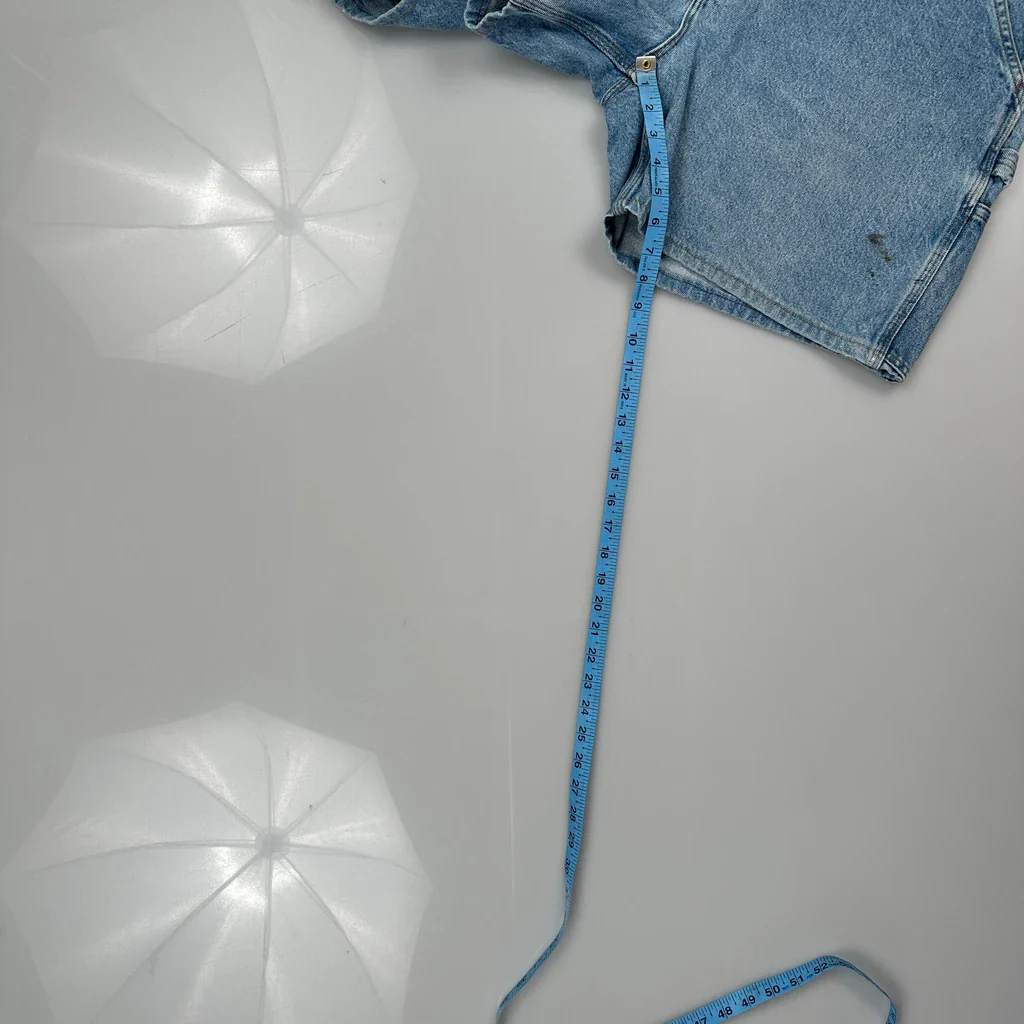Carhartt Carpenter Shorts - 38W 6L Blue Cotton - Image 4
