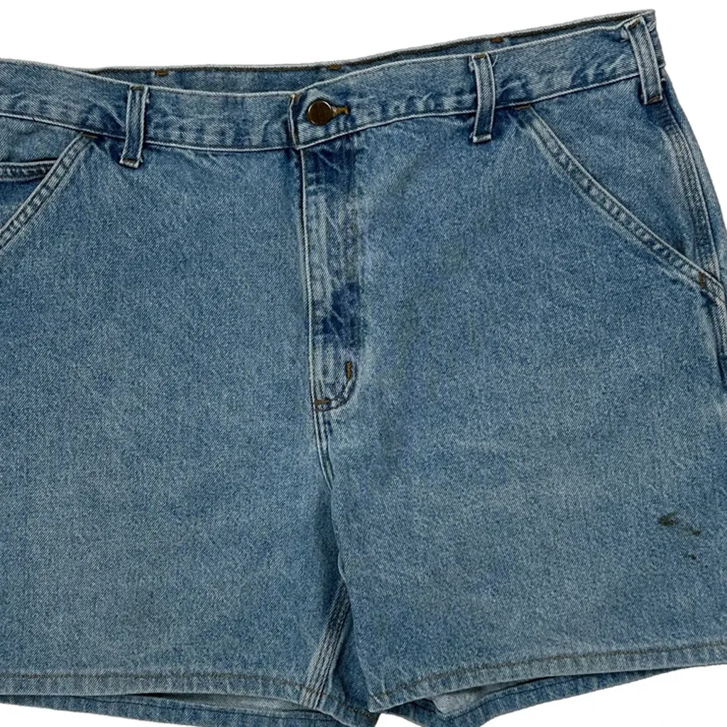 Carhartt Carpenter Shorts - 38W 6L Blue Cotton - Image 9
