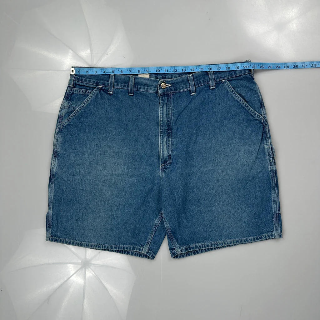 Carhartt Carpenter Shorts - 42W 8L Blue Denim - Image 3