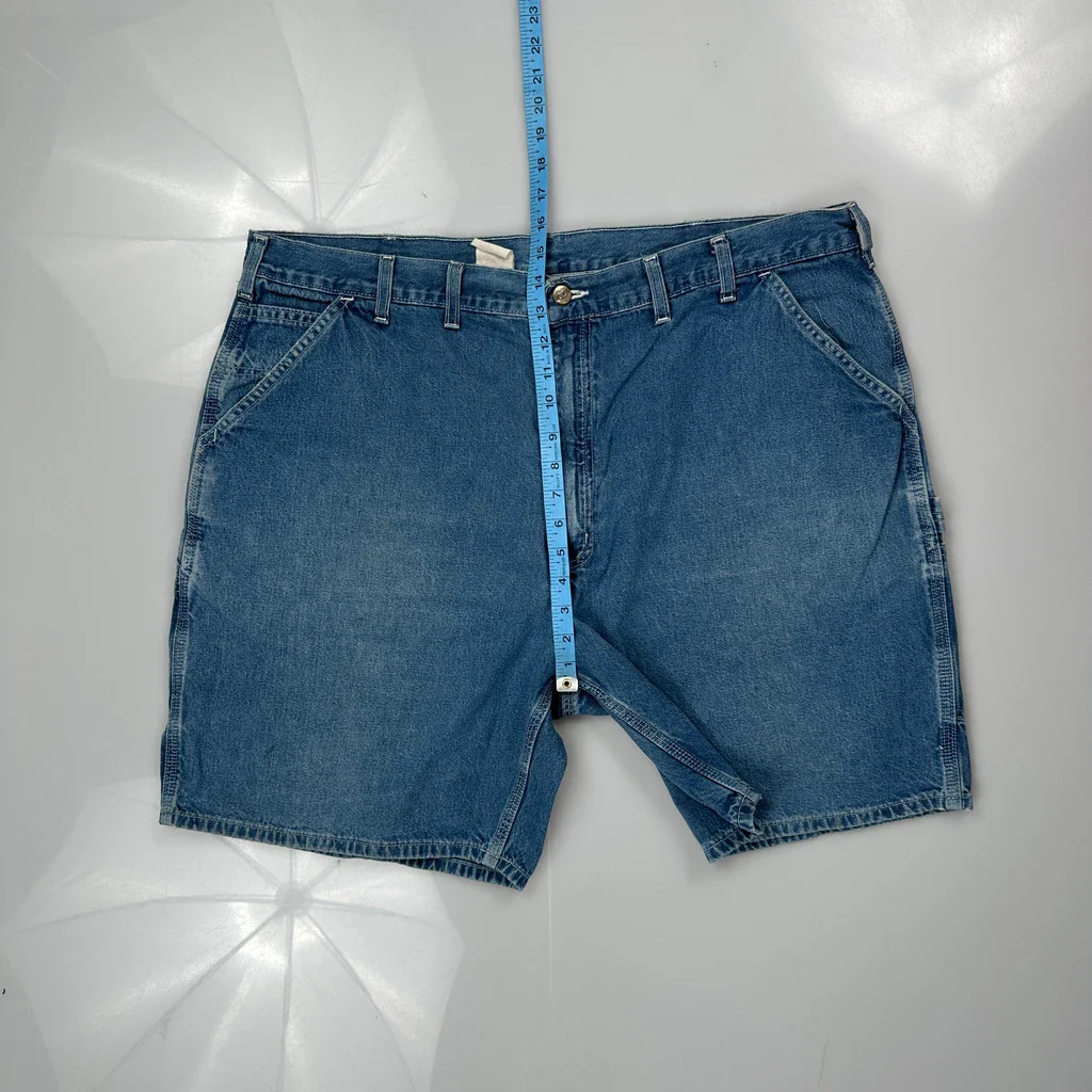 Carhartt Carpenter Shorts - 42W 8L Blue Denim - Image 4
