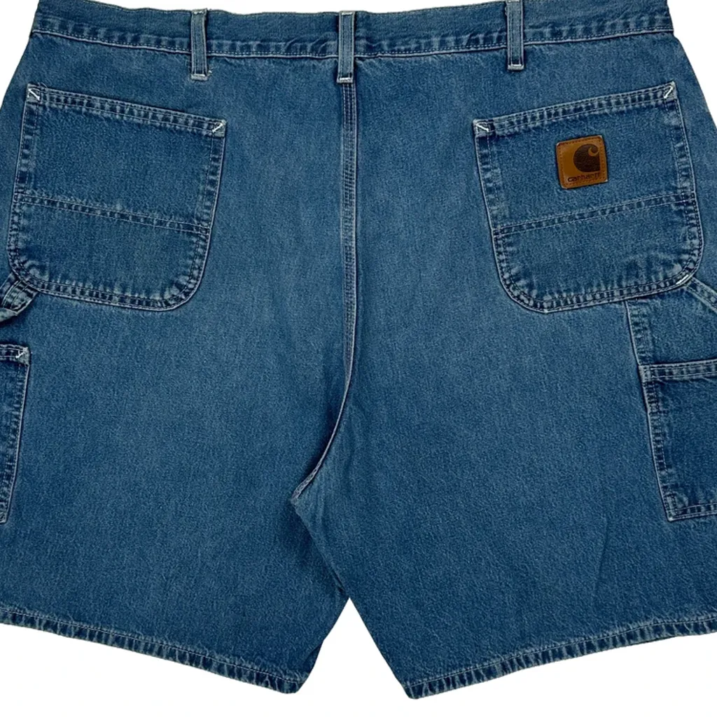 Carhartt Carpenter Shorts - 42W 8L Blue Denim - Image 6