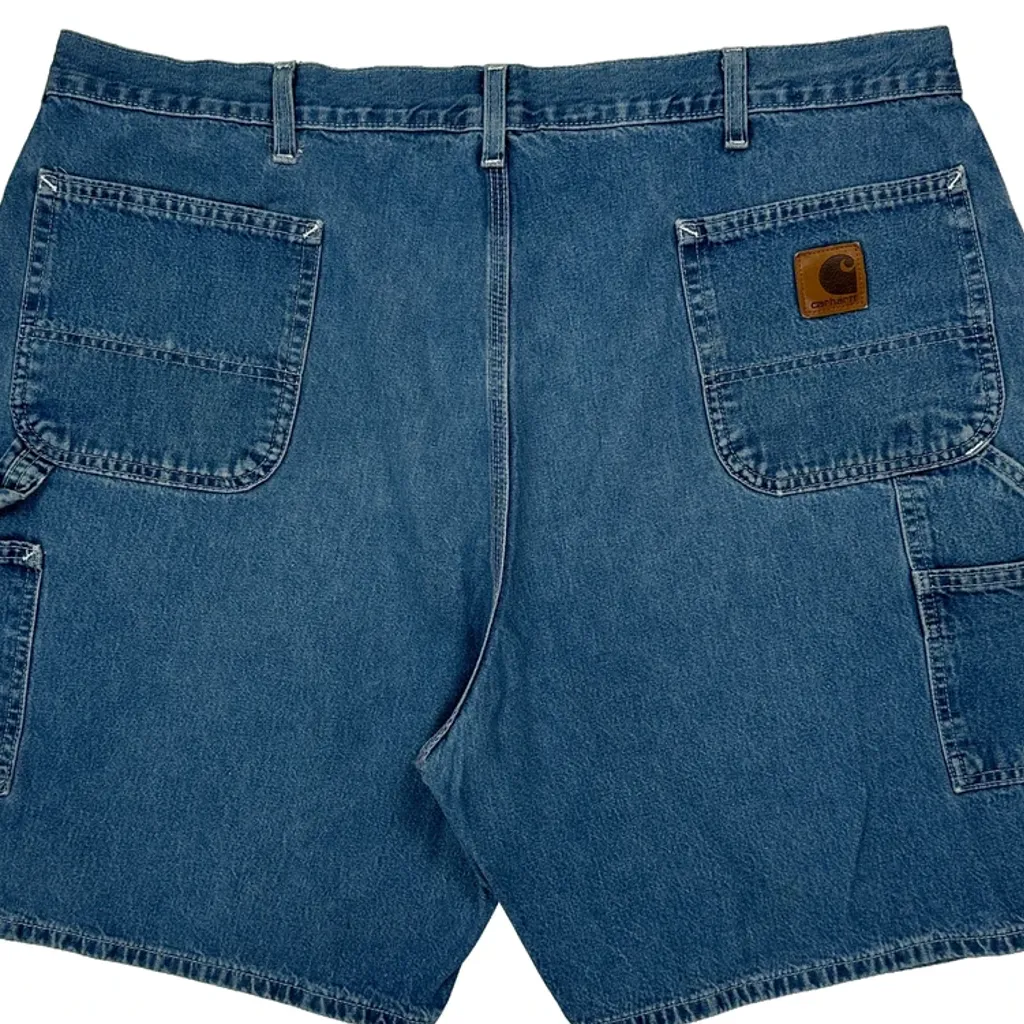 Carhartt Carpenter Shorts - 42W 8L Blue Denim - Image 7