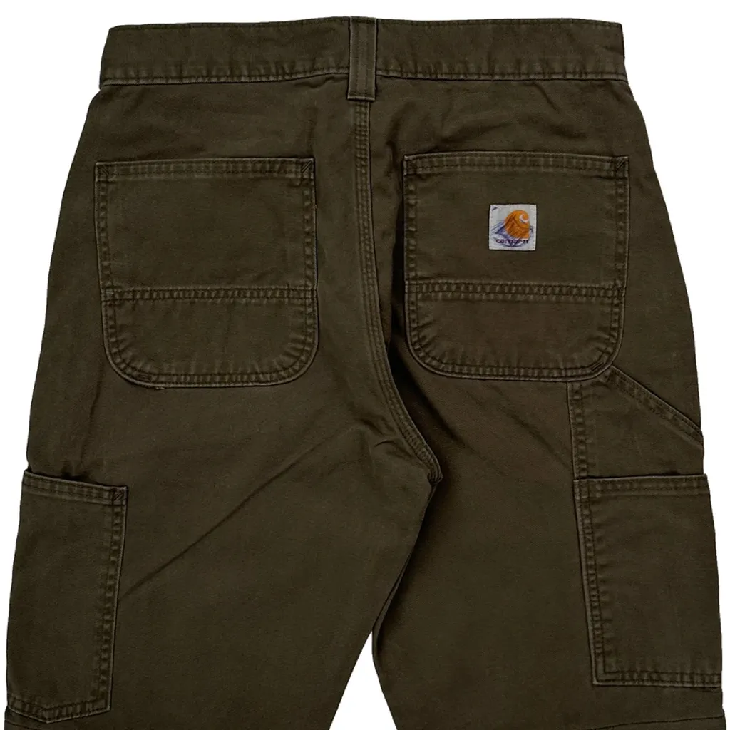 Carhartt Carpenter Shorts - 28W 10L Brown Cotton - Image 6