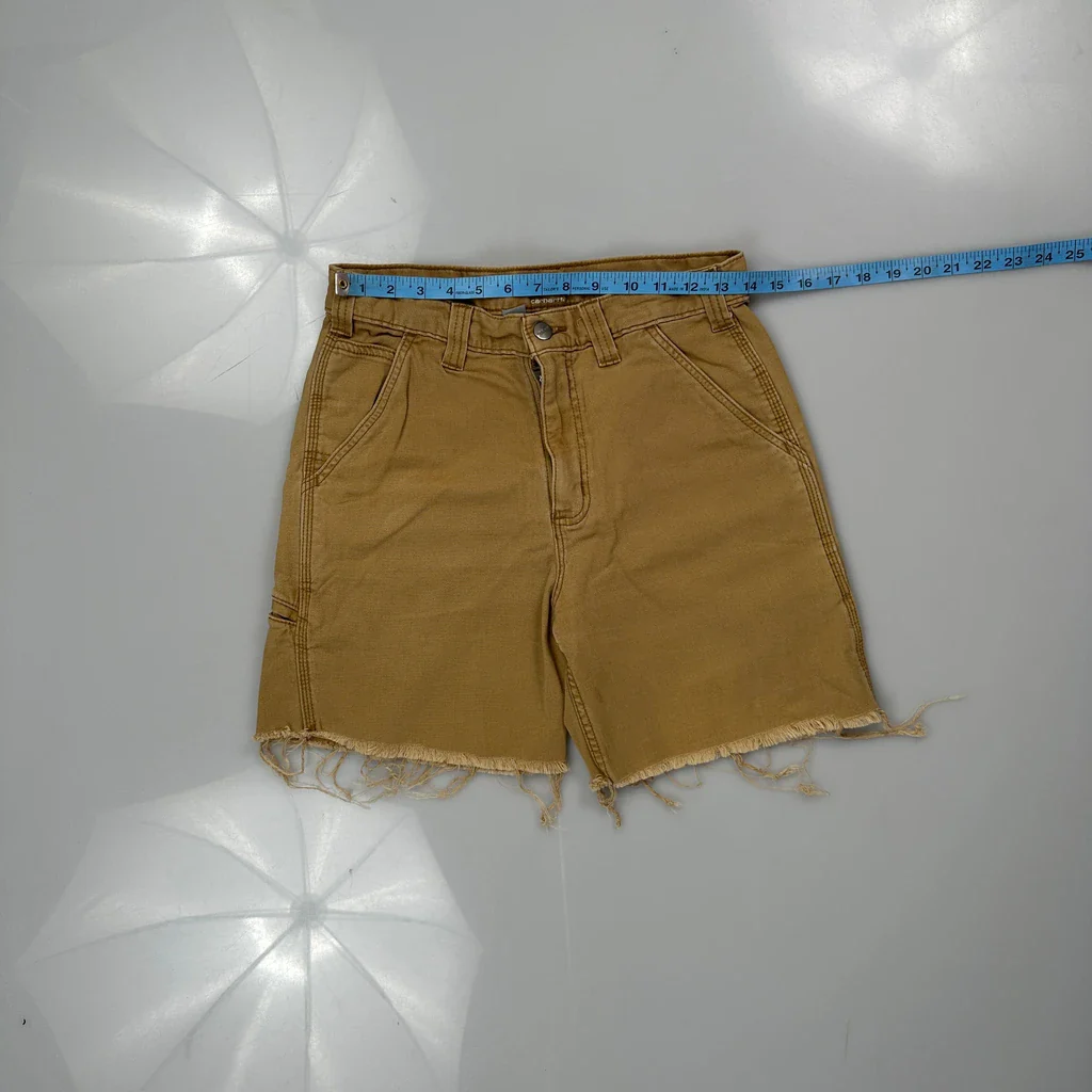 Carhartt Carpenter Shorts - 30W 6L Brown Cotton - Image 3