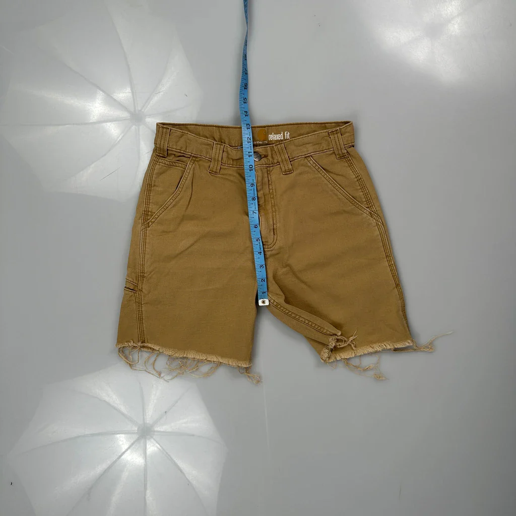 Carhartt Carpenter Shorts - 30W 6L Brown Cotton - Image 4