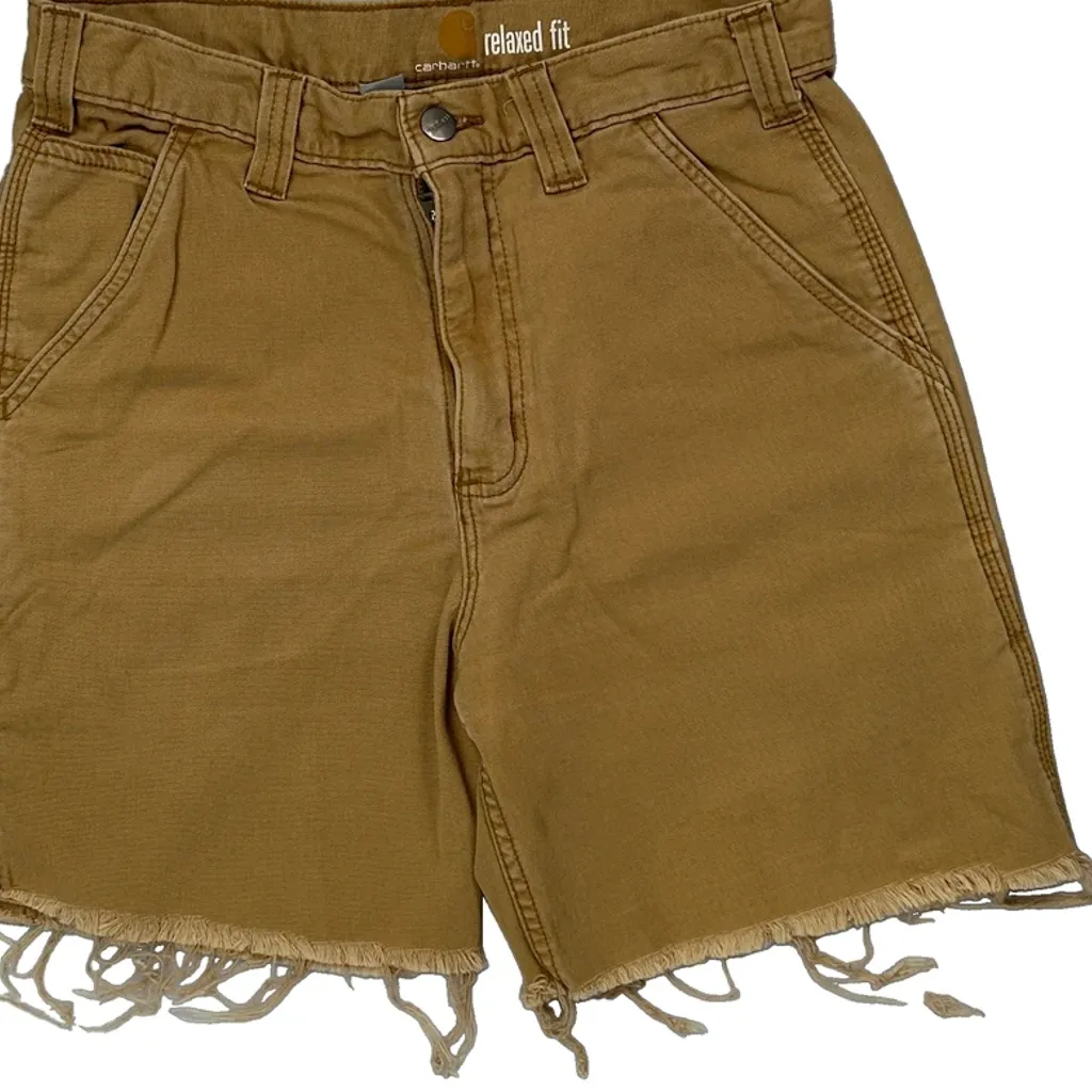 Carhartt Carpenter Shorts - 30W 6L Brown Cotton - Image 9