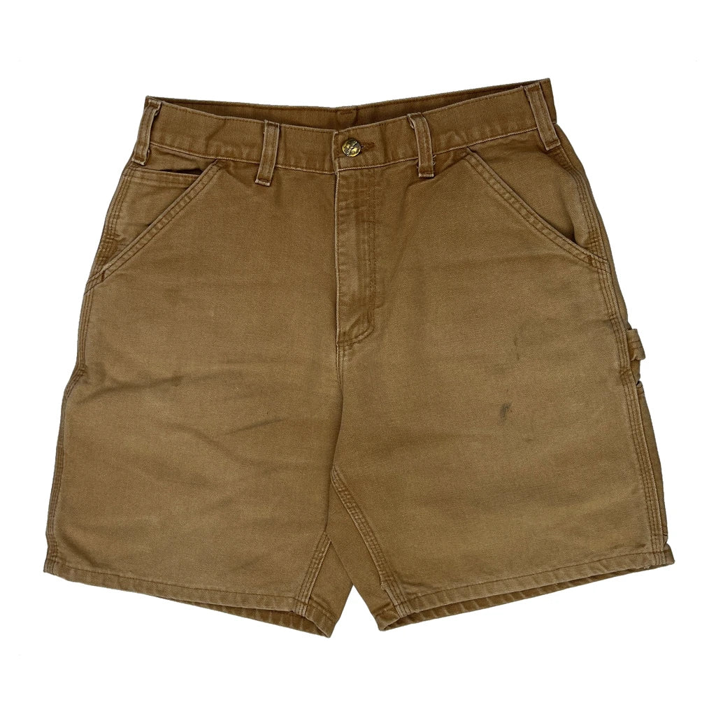Carhartt Carpenter Shorts - 30W 10L Brown Cotton - Image 2