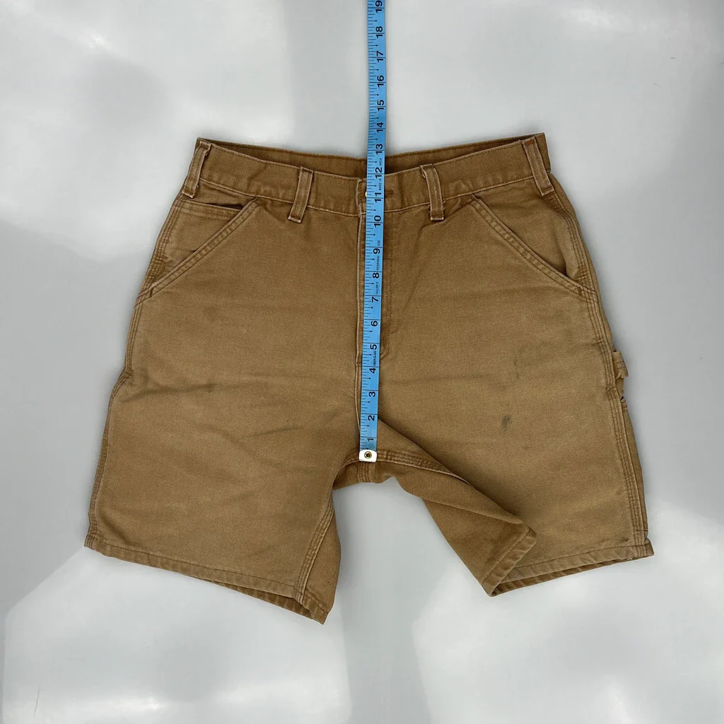 Carhartt Carpenter Shorts - 30W 10L Brown Cotton - Image 4