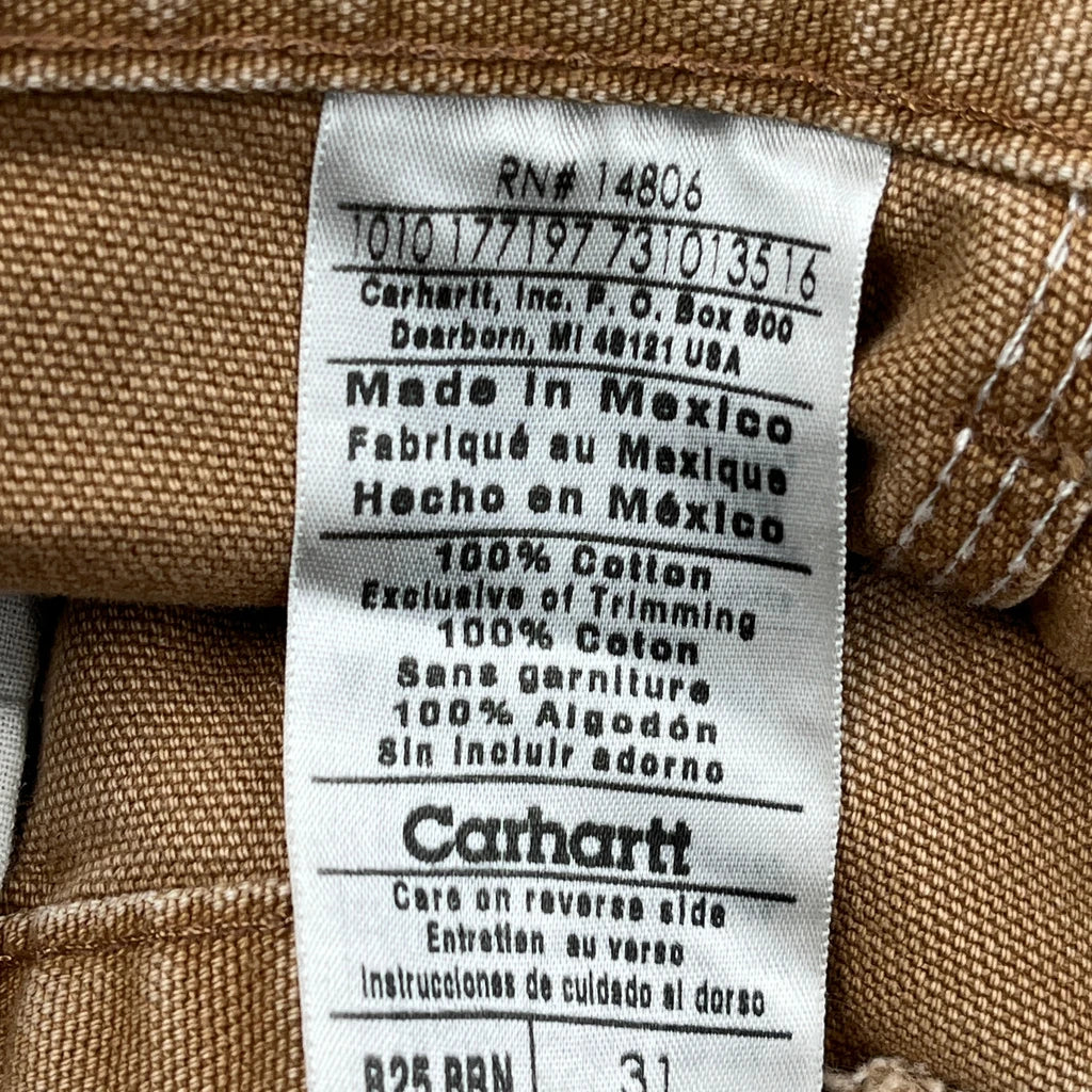 Carhartt Carpenter Shorts - 30W 10L Brown Cotton - Image 6