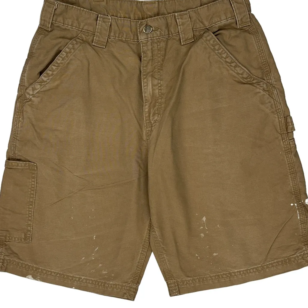 Carhartt Carpenter Shorts - 31W 11L Brown Cotton - Image 11