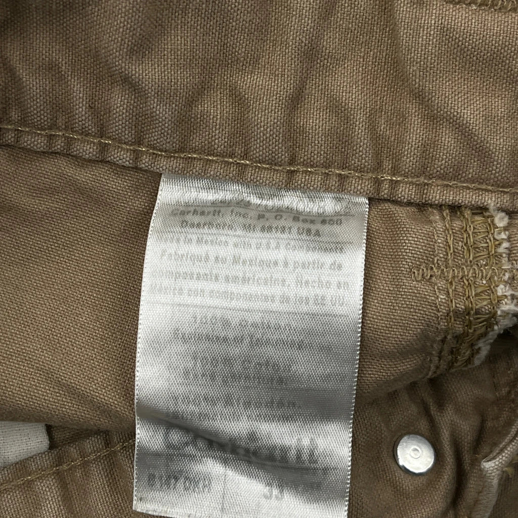 Carhartt Carpenter Shorts - 31W 11L Brown Cotton - Image 6