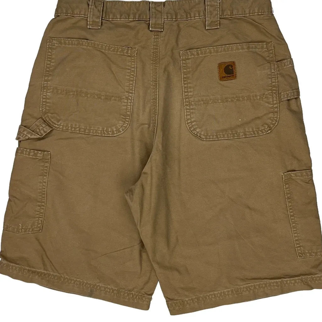 Carhartt Carpenter Shorts - 31W 11L Brown Cotton - Image 9