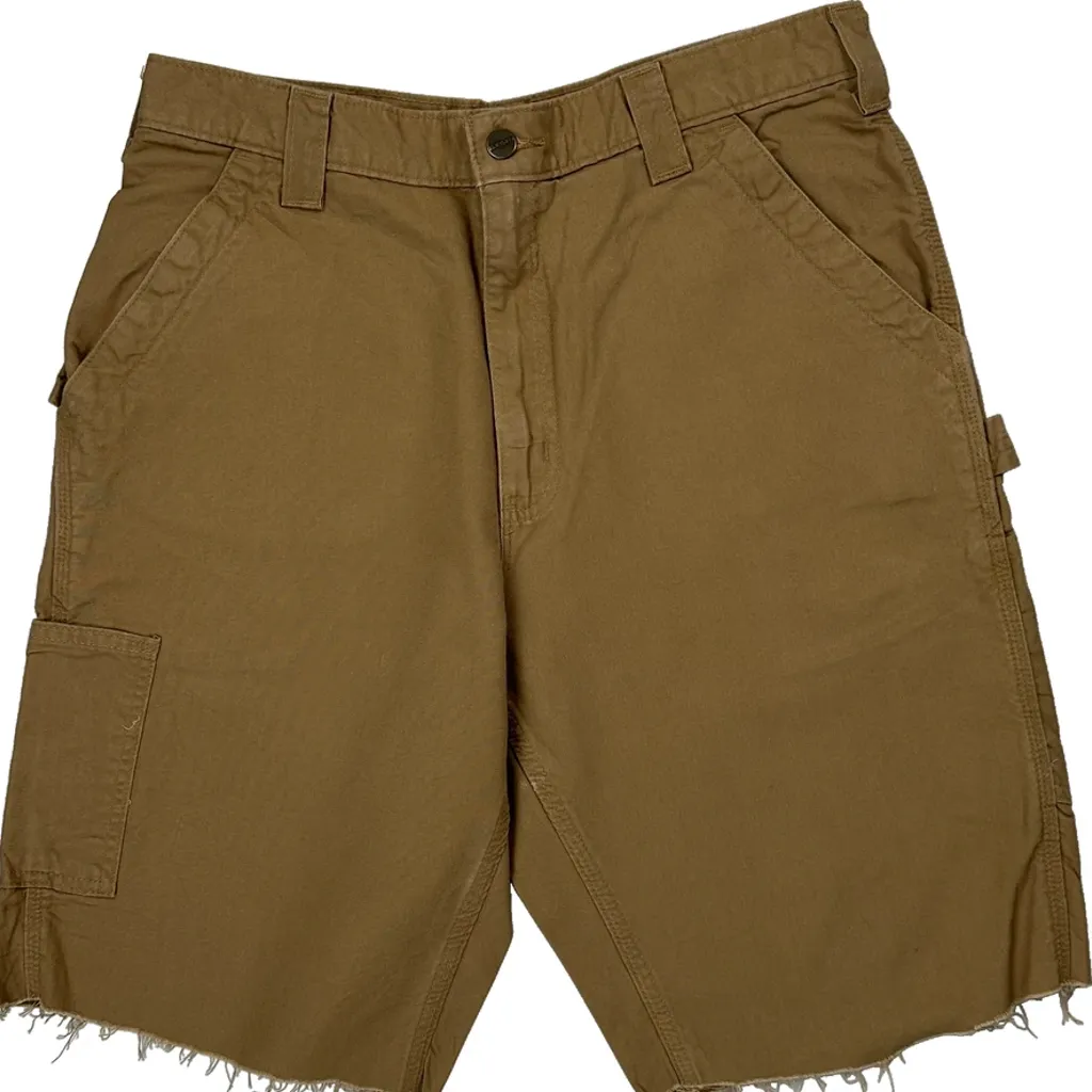 Carhartt Carpenter Shorts - 31W 10L Brown Cotton - Image 8
