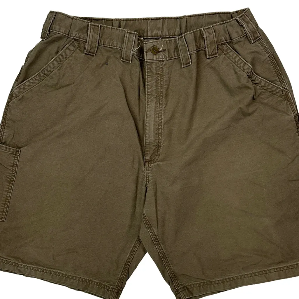 Carhartt Carpenter Shorts - 34W 10L Brown Cotton - Image 10