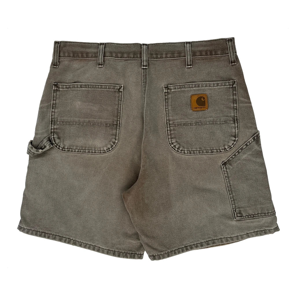 Carhartt Faded Carpenter Shorts - 34W 8L Brown Cotton