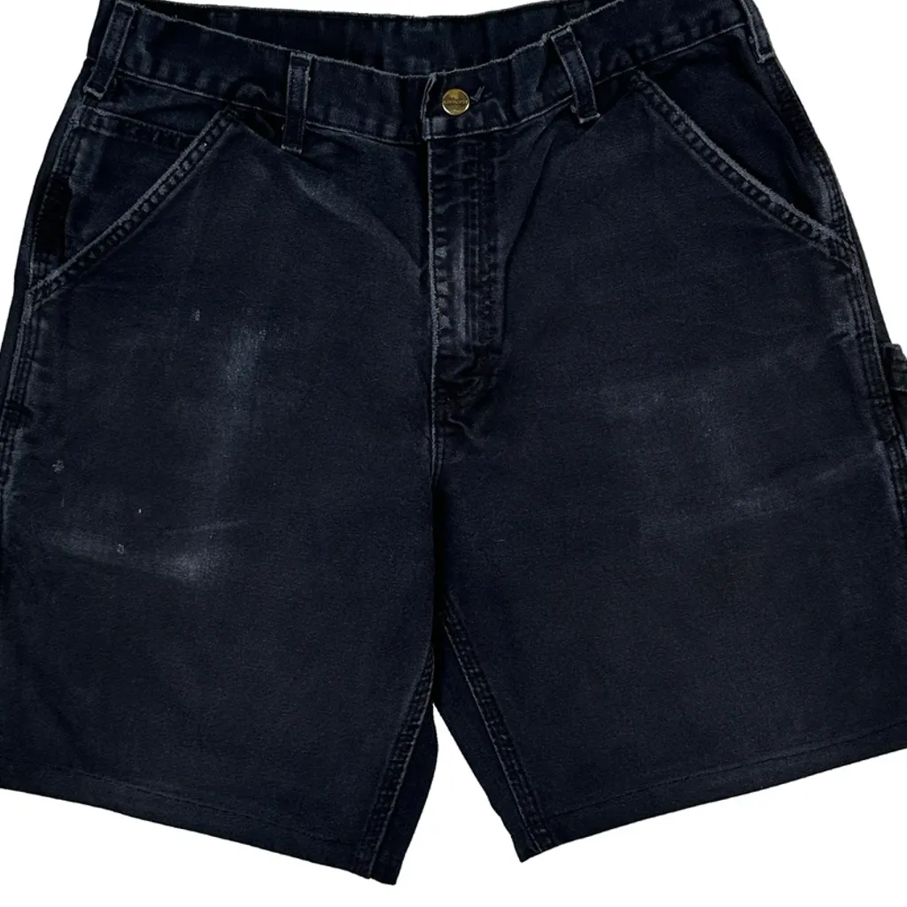 Carhartt Carpenter Shorts - 34W 9L Dark Wash Cotton - Image 10