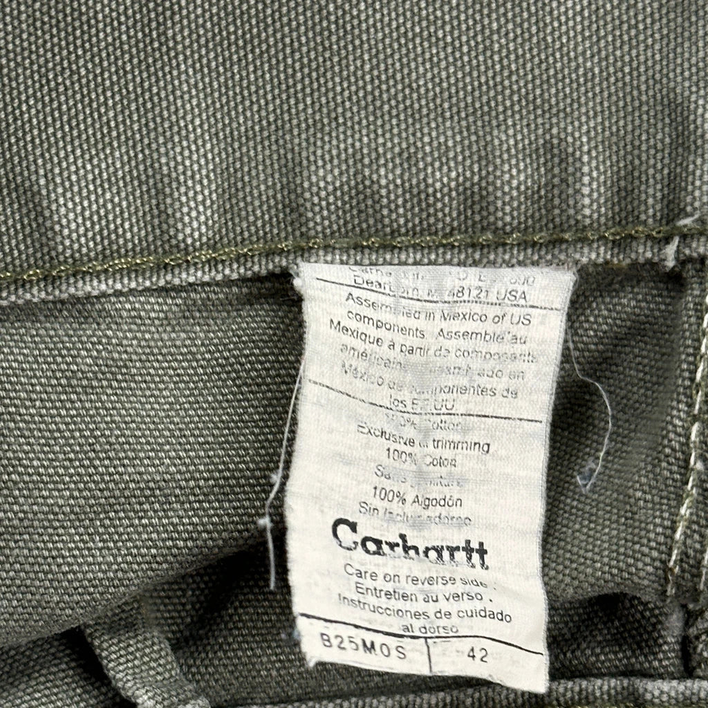 Carhartt Carpenter Shorts - 36W 9L Green Cotton - Image 6
