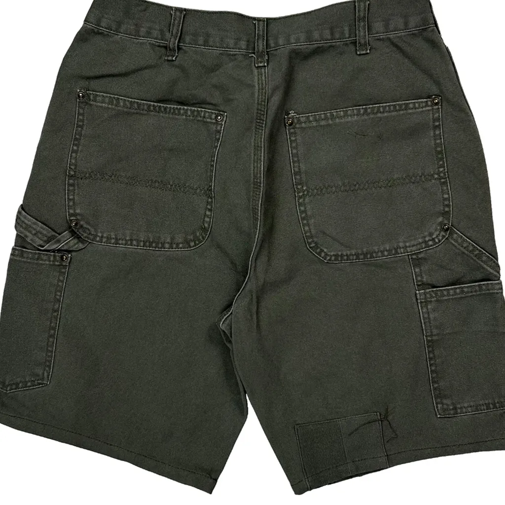 Carhartt Double Knee Carpenter Shorts - 28W 9L Grey Cotton - Image 7