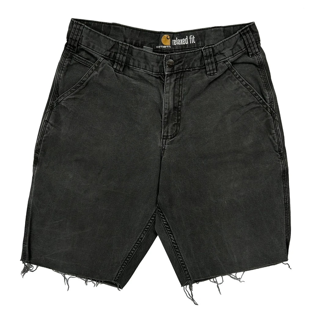 Carhartt Carpenter Shorts - 29W 10L Grey Cotton - Image 2