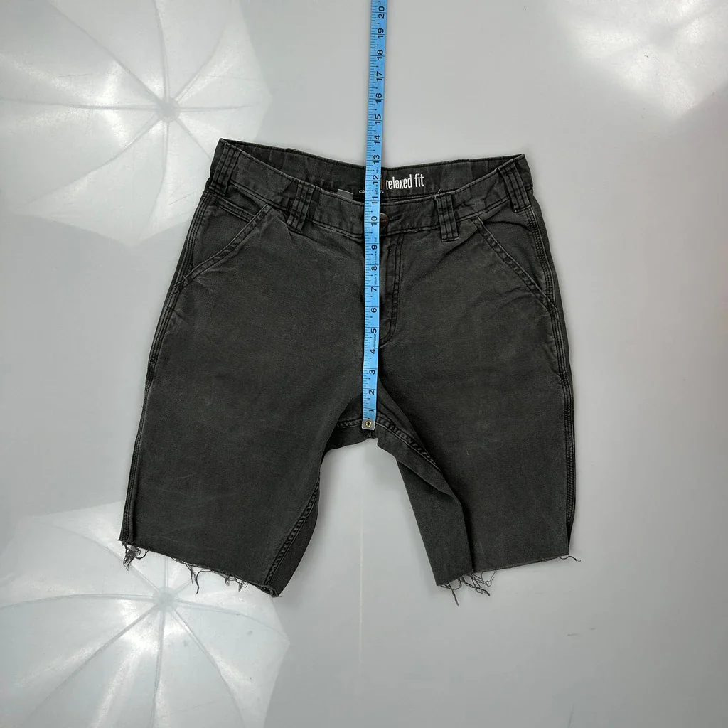 Carhartt Carpenter Shorts - 29W 10L Grey Cotton - Image 4