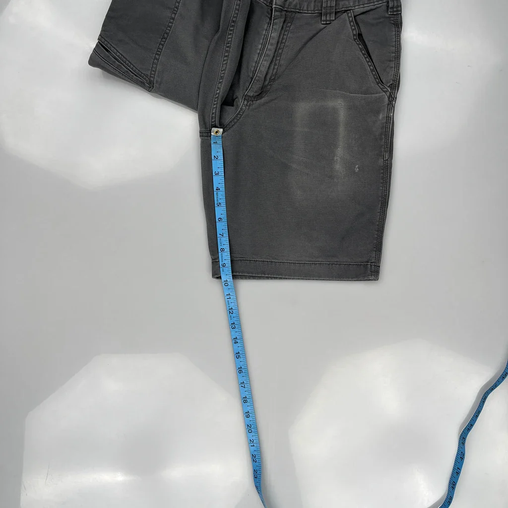 Carhartt Carpenter Shorts - 30W 11L Grey Cotton - Image 5