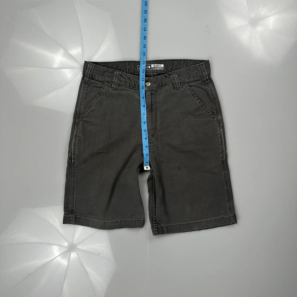 Carhartt Carpenter Shorts - 30W 10L Grey Cotton - Image 4
