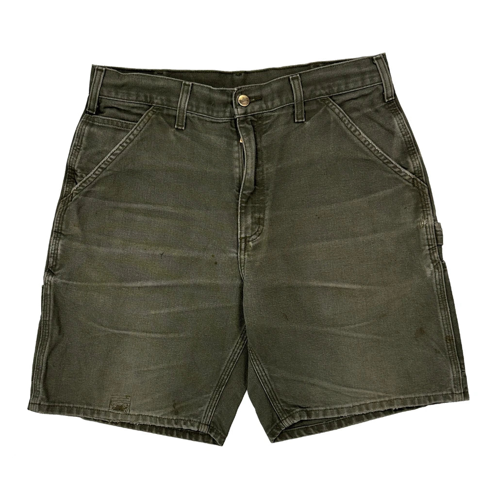 Carhartt Carpenter Shorts - 31W 9L Grey Cotton - Image 2
