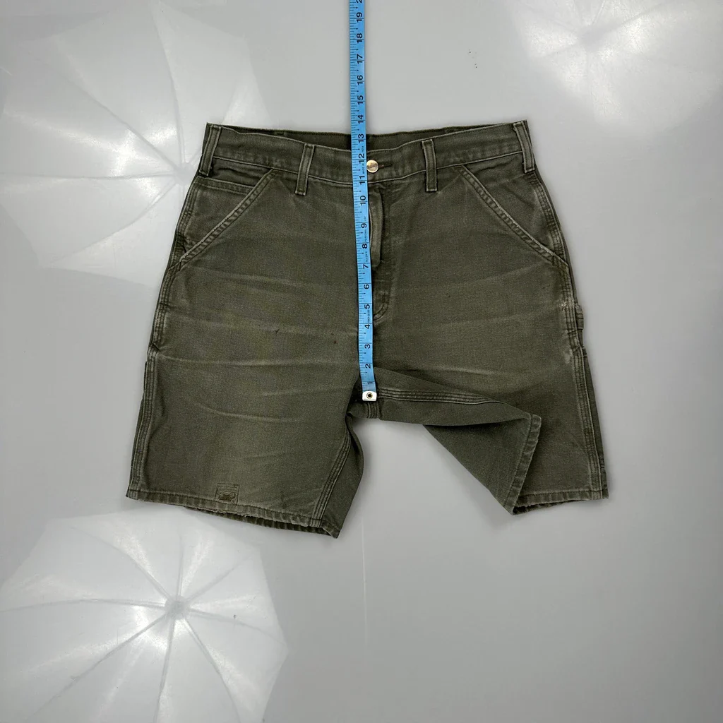 Carhartt Carpenter Shorts - 31W 9L Grey Cotton - Image 4