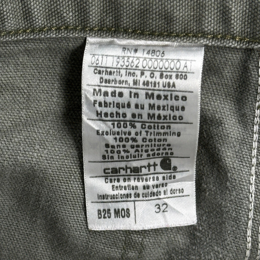 Carhartt Carpenter Shorts - 31W 9L Grey Cotton - Image 6