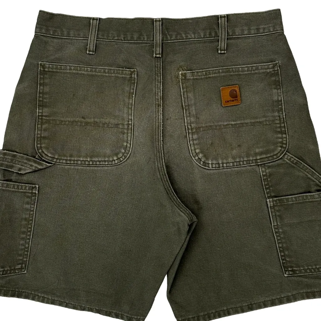Carhartt Carpenter Shorts - 31W 9L Grey Cotton - Image 8