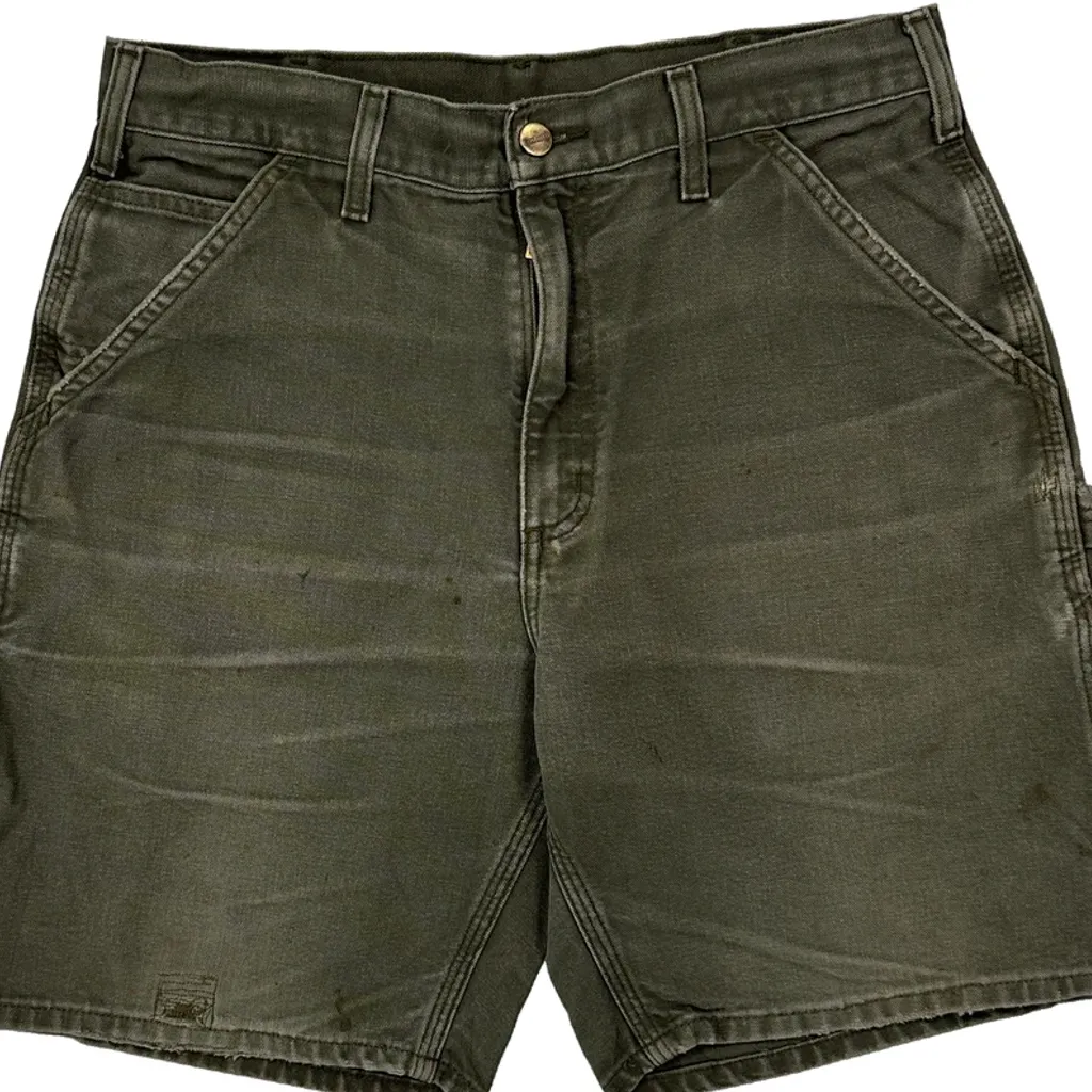 Carhartt Carpenter Shorts - 31W 9L Grey Cotton - Image 9