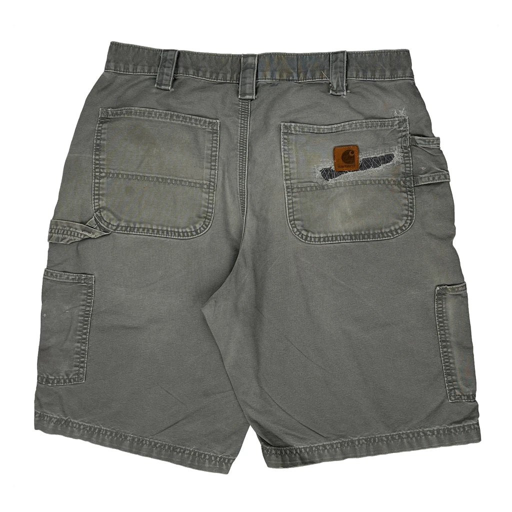 Carhartt Carpenter Shorts - 32W 10L Grey Cotton