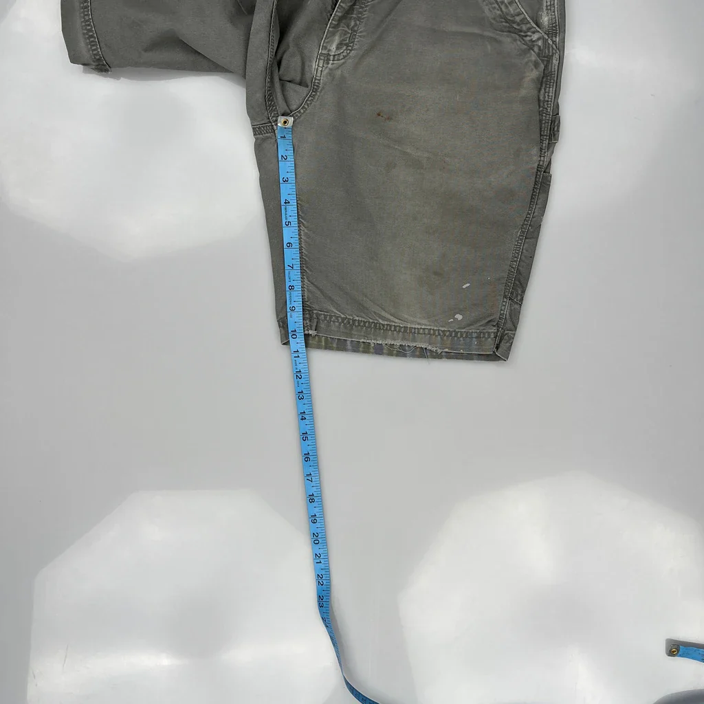 Carhartt Carpenter Shorts - 32W 10L Grey Cotton - Image 5