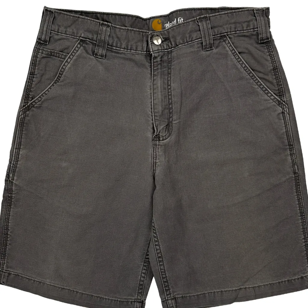Carhartt Carpenter Shorts - 32W 10L Grey Cotton - Image 9