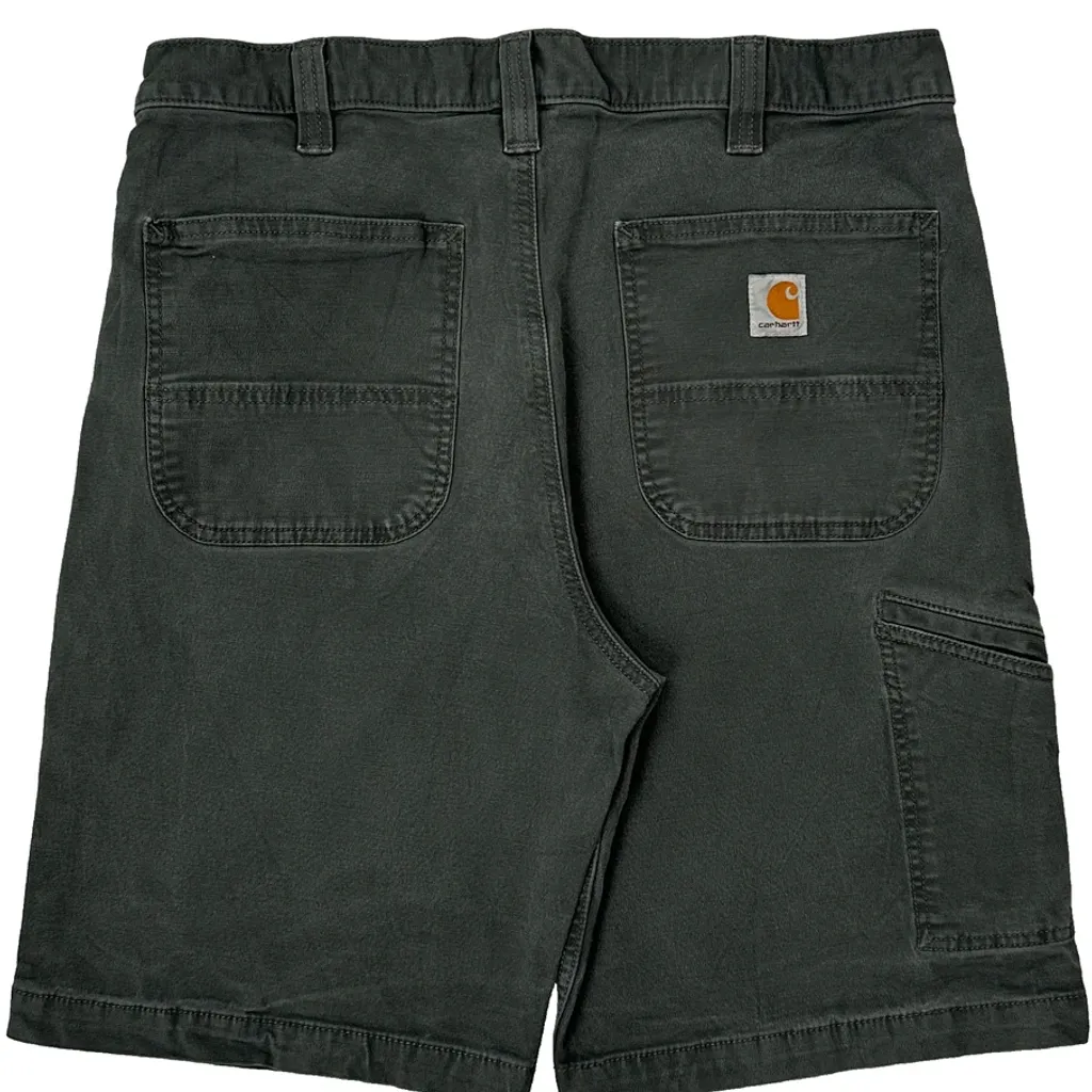 Carhartt Carpenter Shorts - 32W 10L Grey Cotton - Image 7