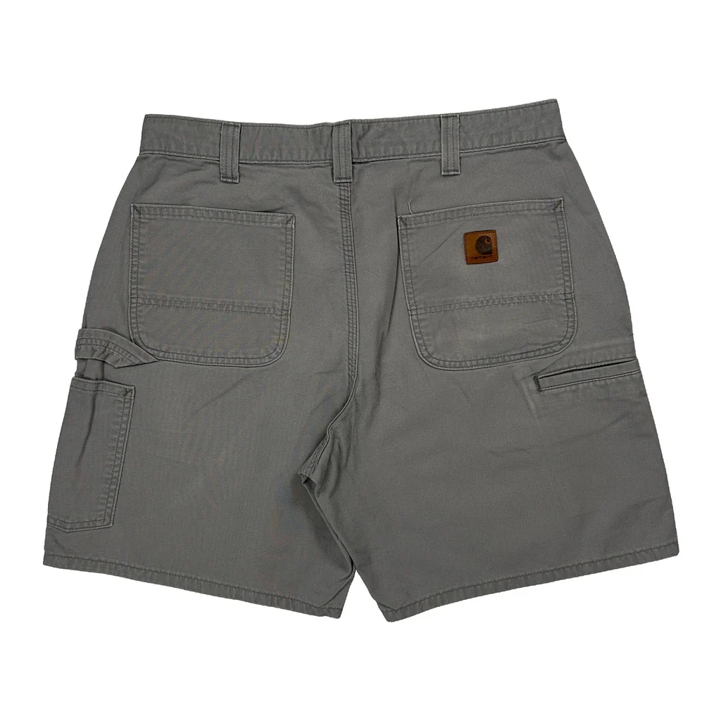 Carhartt Carpenter Shorts - 33W 10L Grey Cotton