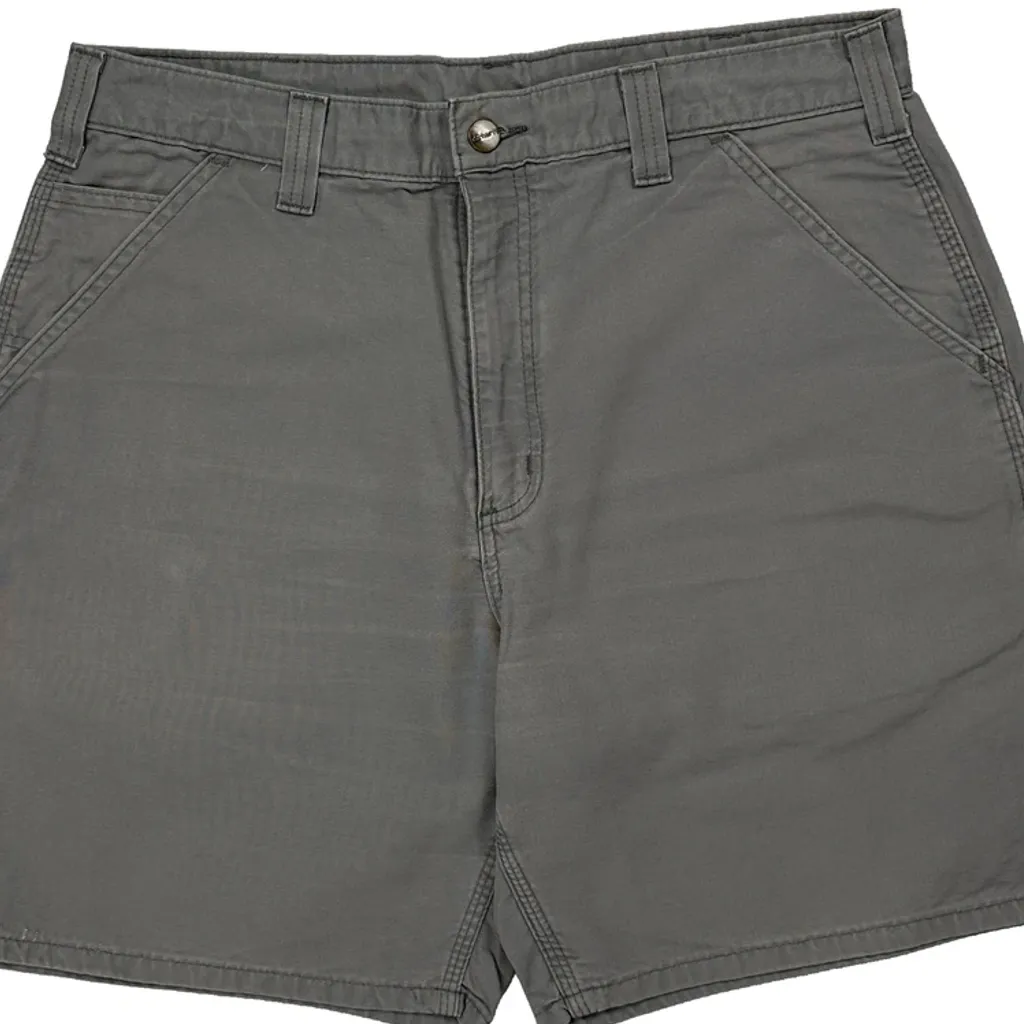 Carhartt Carpenter Shorts - 33W 10L Grey Cotton - Image 10