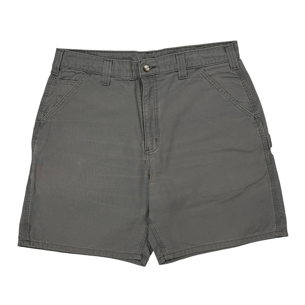 Carhartt Carpenter Shorts - 33W 10L Grey Cotton - Image 2