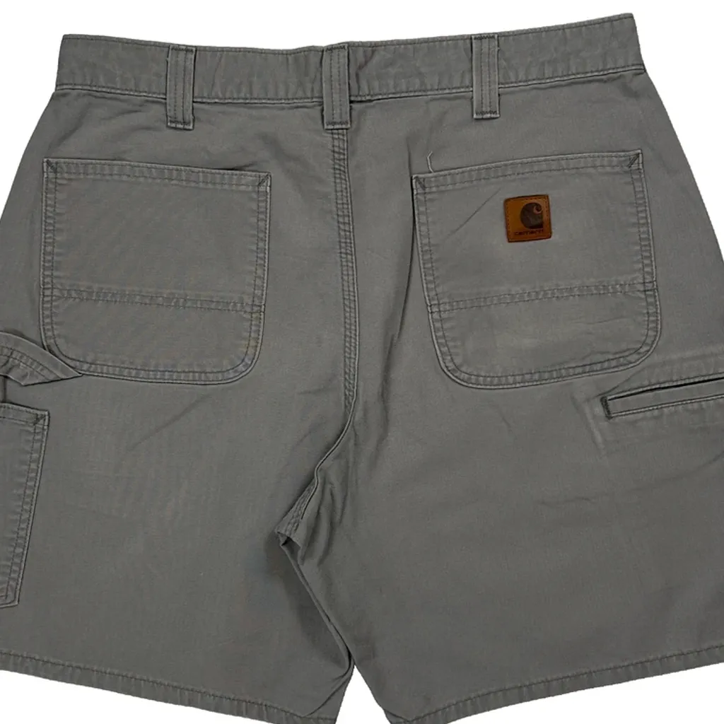 Carhartt Carpenter Shorts - 33W 10L Grey Cotton - Image 7