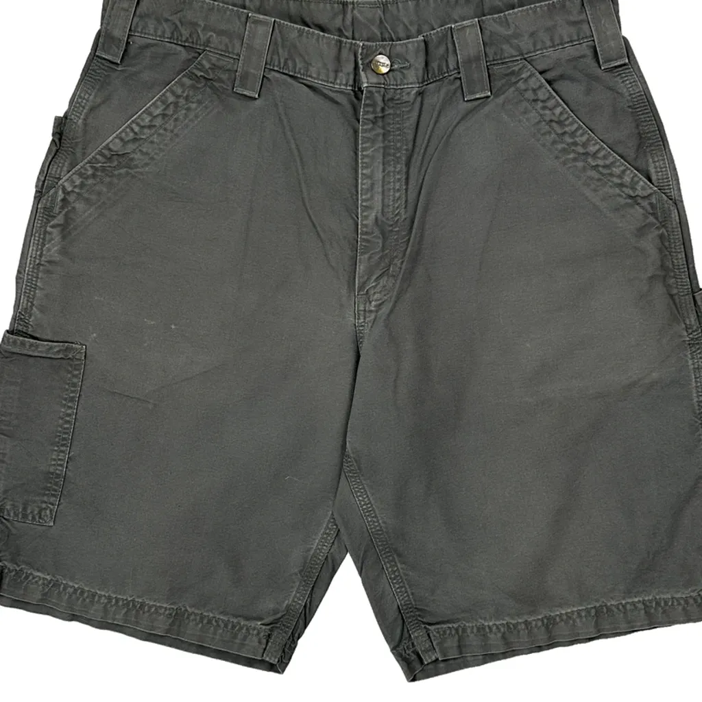 Carhartt Carpenter Shorts - 33W 10L Grey Cotton - Image 9
