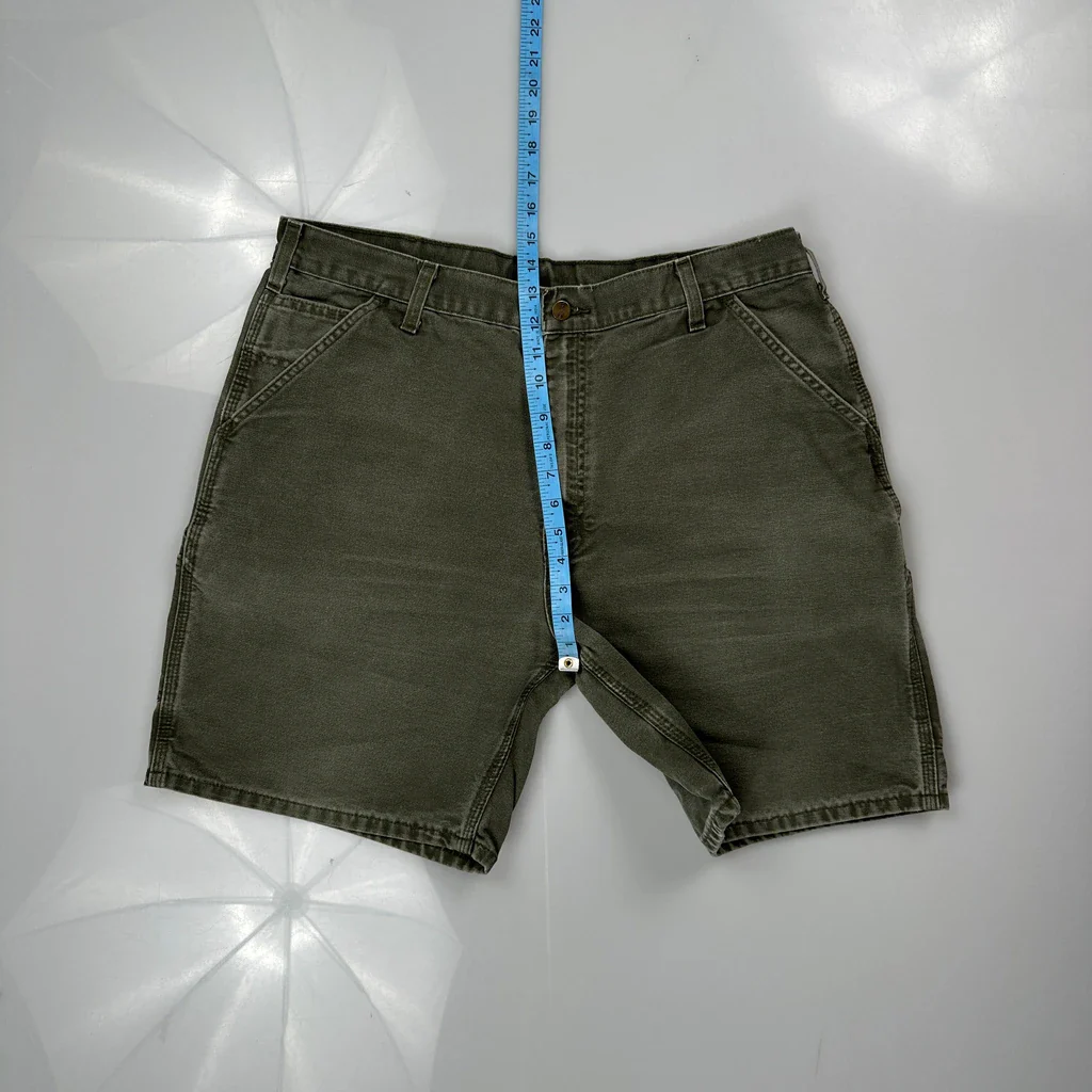 Carhartt Carpenter Shorts - 34W 9L Grey Cotton - Image 4