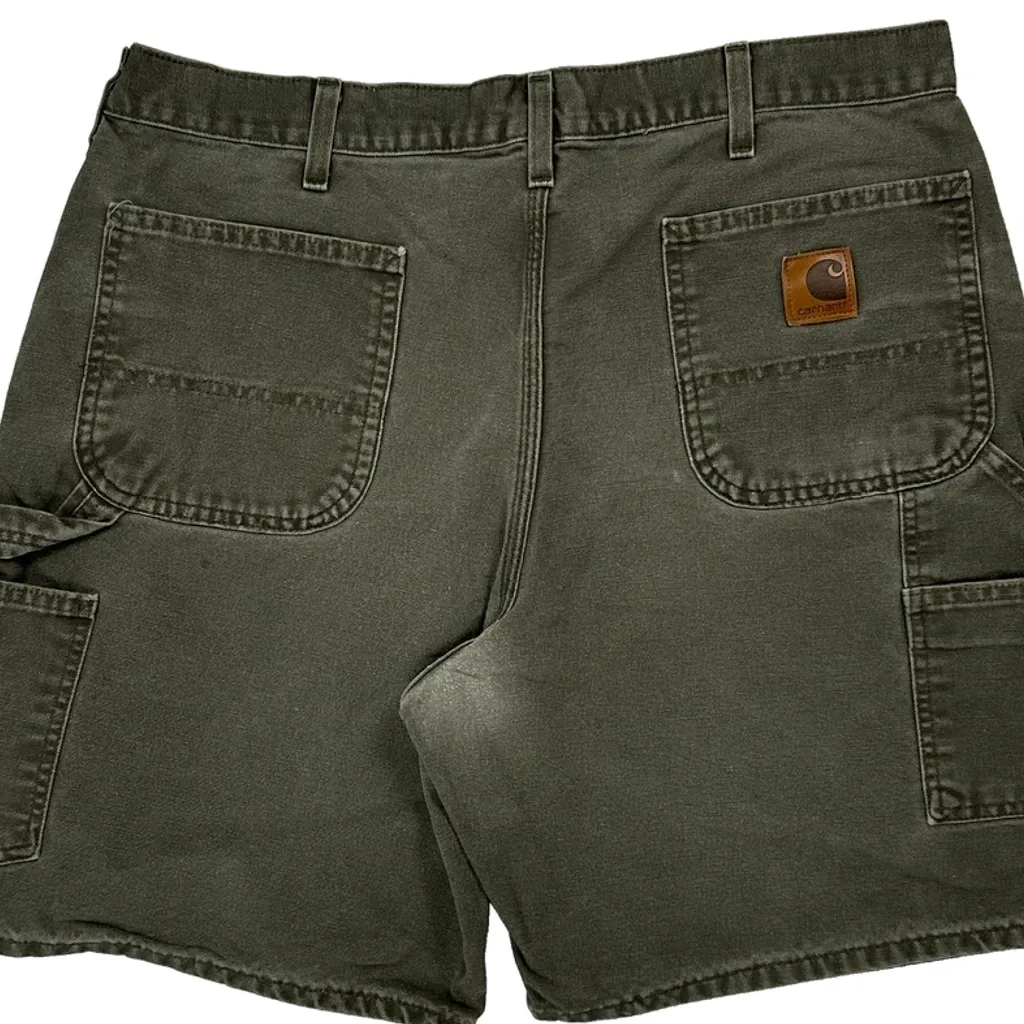 Carhartt Carpenter Shorts - 34W 9L Grey Cotton - Image 6