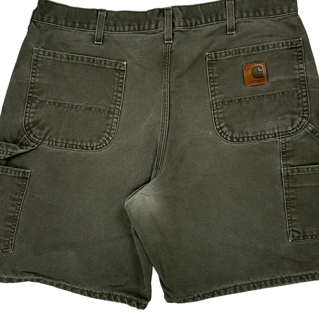 Carhartt Carpenter Shorts - 34W 9L Grey Cotton - Image 7