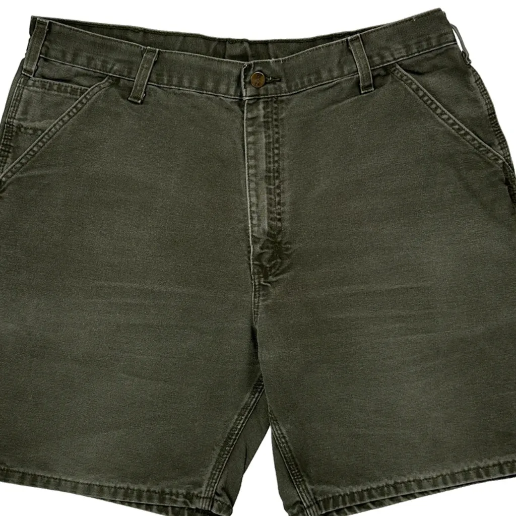 Carhartt Carpenter Shorts - 34W 9L Grey Cotton - Image 8