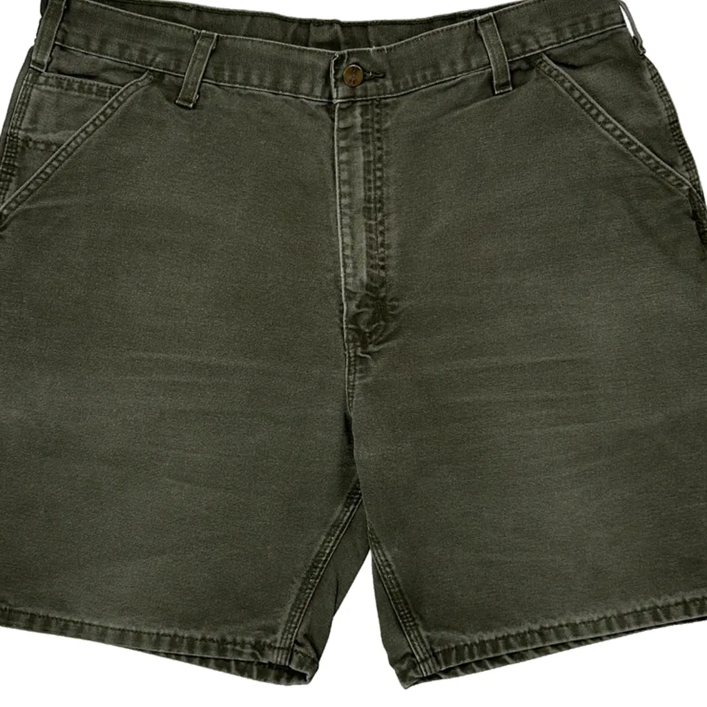Carhartt Carpenter Shorts - 34W 9L Grey Cotton - Image 9