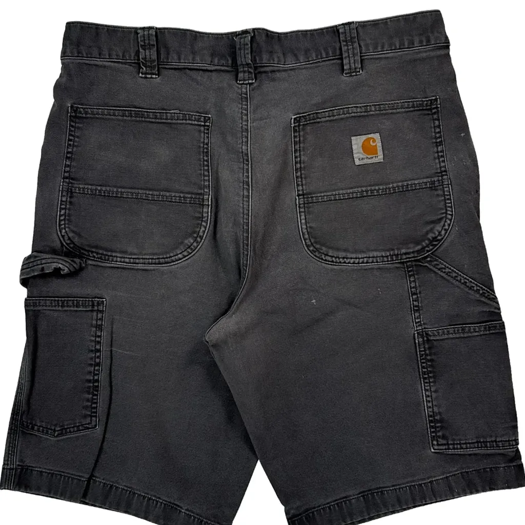 Carhartt Carpenter Shorts - 34W 11L Grey Cotton - Image 7