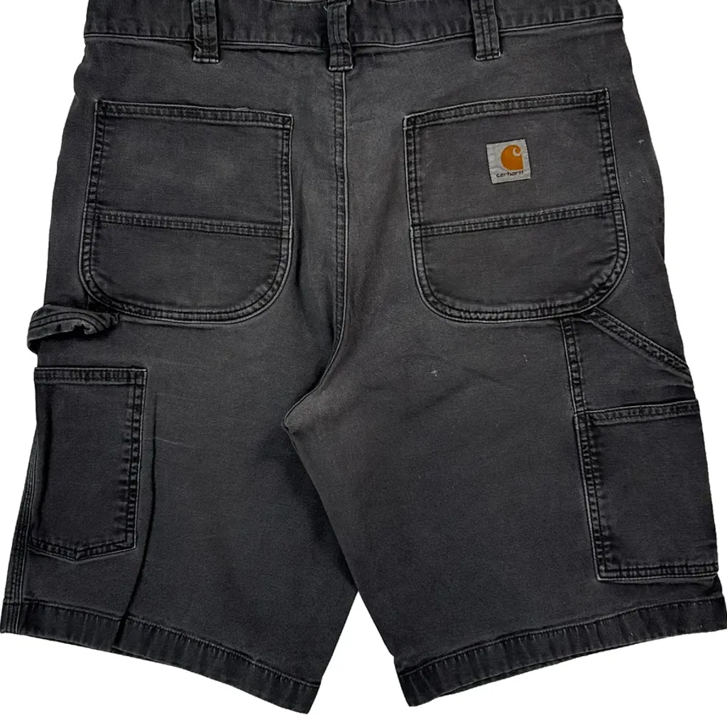 Carhartt Carpenter Shorts - 34W 11L Grey Cotton - Image 8